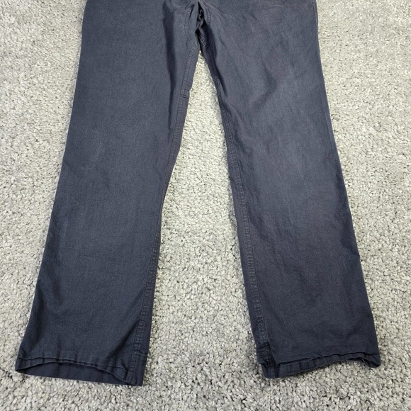 Flylow Ditch Pants Mens XL (35 x 32) Blue Canvas Chino HIking Outdoors - Picture 2 of 12